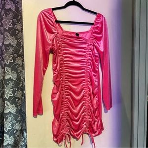 Wild Fable Barbie Pink Velvet Dress